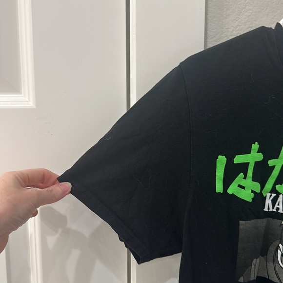 EUC Naruto Kakashi Graphic Screen Tee Short Sleeve T- Shirt Size M Medium Double - Picture 3 of 8